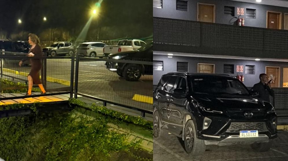 Familiares do ex-governador em carro com placa sem registro chama atenção em Bananeiras